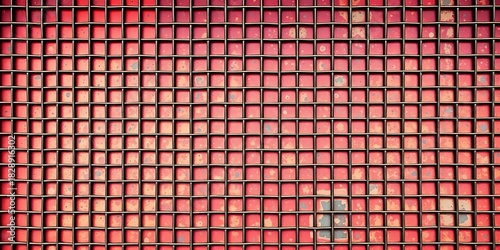 Abstract geometric pattern, vintage metal grid texture overlay,   hexagon,  square