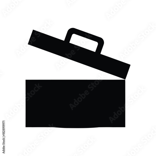 Open Toolbox Symbol, Tool Box Icon, Simple Toolkit Pictogram