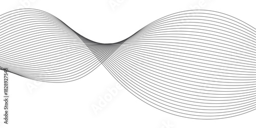 Trendy geometric background of smooth wave blend lines. Vector illustration for banners, posters, covers. Abstract modern design, Abstract background vector.