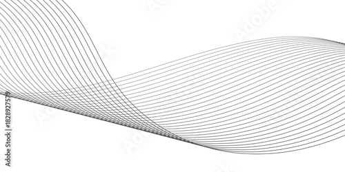 Trendy geometric background of smooth wave blend lines. Vector illustration for banners, posters, covers. Abstract modern design, Abstract background vector.