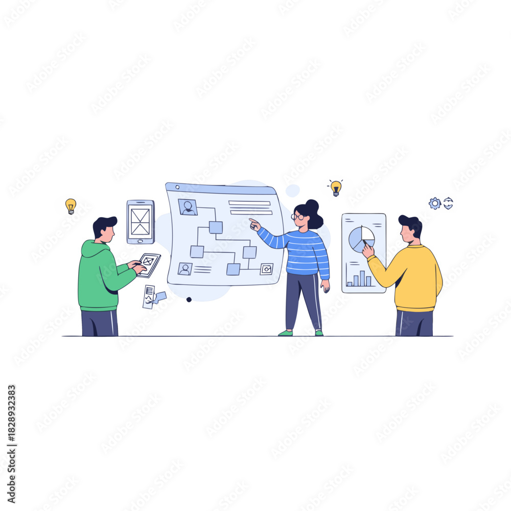 Fototapeta premium business man with a laptop