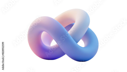 Modern logo design featuring a smooth intertwined knot in gradient colors representing unity and connection