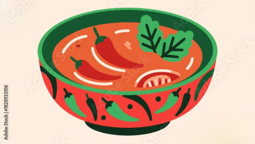 Fresh strawberry cupcake with cherry and strawberry cake on a white plate gourmet dish