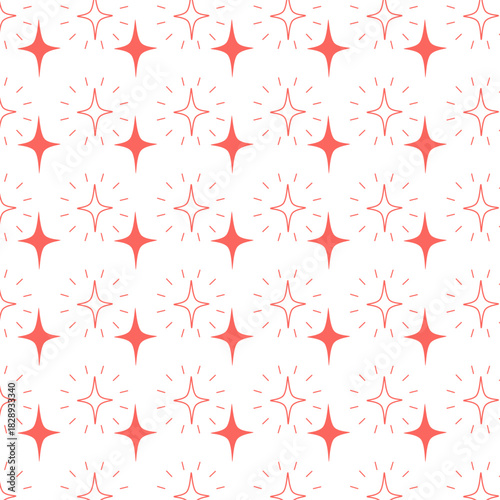 Pattern con stelline rosse scintillanti
