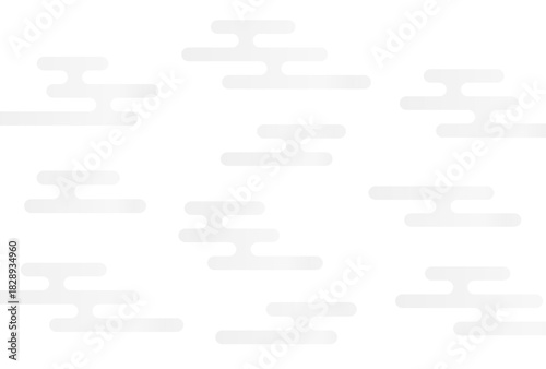 薄いグレーの日本の伝統的な文様のエ霞/えがすみ - シンプルでおしゃれな和風の霞や雲の背景･あしらい