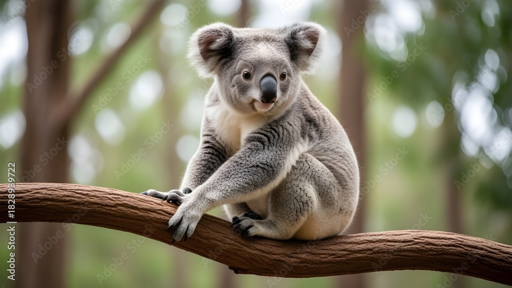 Fototapeta premium koala in tree