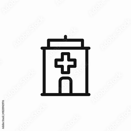 pharmacy store icon sign vector