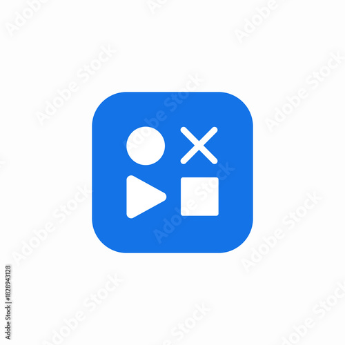 shapes geometry icon sign vector