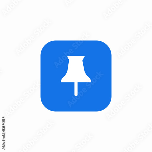 sharp notes pin icon sign vector