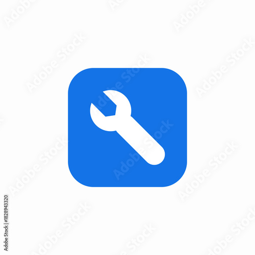 tool wrench icon sign vector