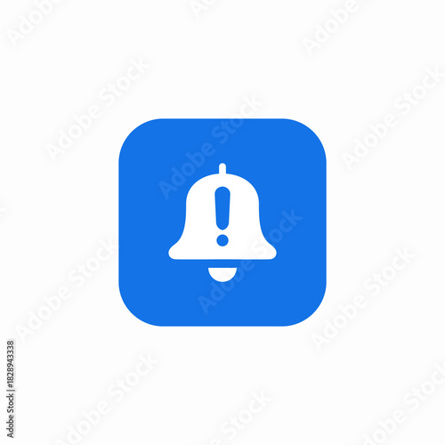warning notification bell icon sign vector