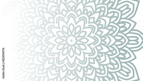 Mandala Background - Gradient round mandala .Hand Made design by vishal Singh. Christmas Fest