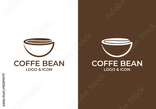 coffee cup simple logo icon design vector