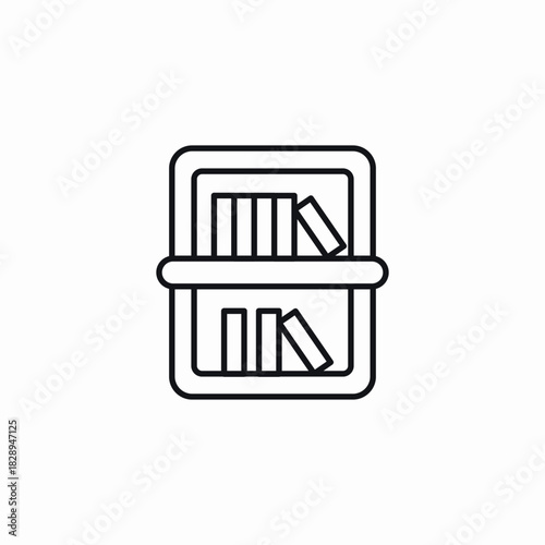 wall shelf icon sign vector