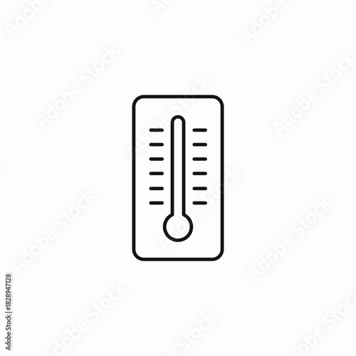 wall thermometer icon sign vector