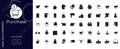 Purchase Solid Editable Icons set