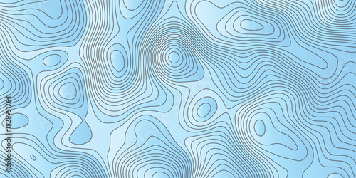 Soft blue abstract topographic contour pattern with smooth flowing lines, organic shapes, and modern minimalist style, ideal for backgrounds, maps, branding, and contemporary graphic design.