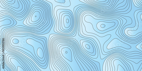 Soft blue abstract topographic contour pattern with smooth flowing lines, organic shapes, and modern minimalist style, ideal for backgrounds, maps, branding, and contemporary graphic design.