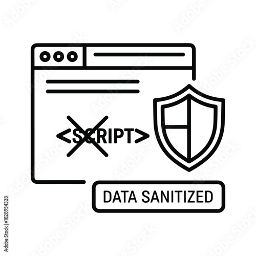 Scaffolding Construction Outline Icon