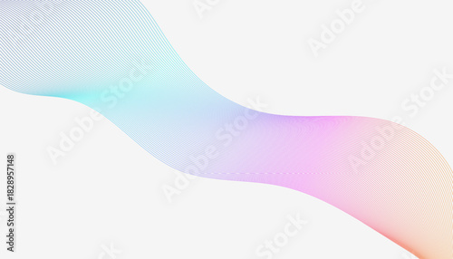 Abstract line wave gradient poster background vector set for social media, cover, banner, flyer, music, ads