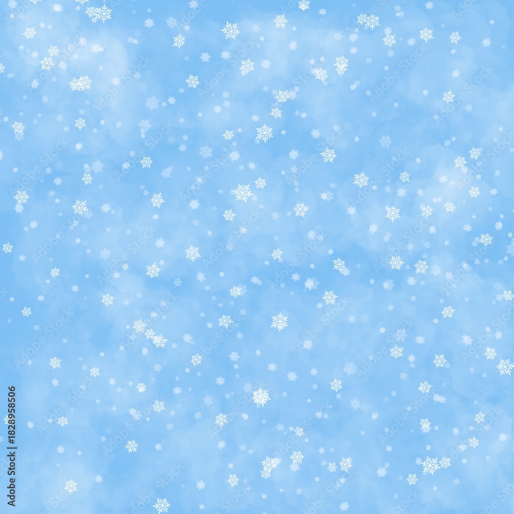 Fototapeta premium christmas background with snowflakes