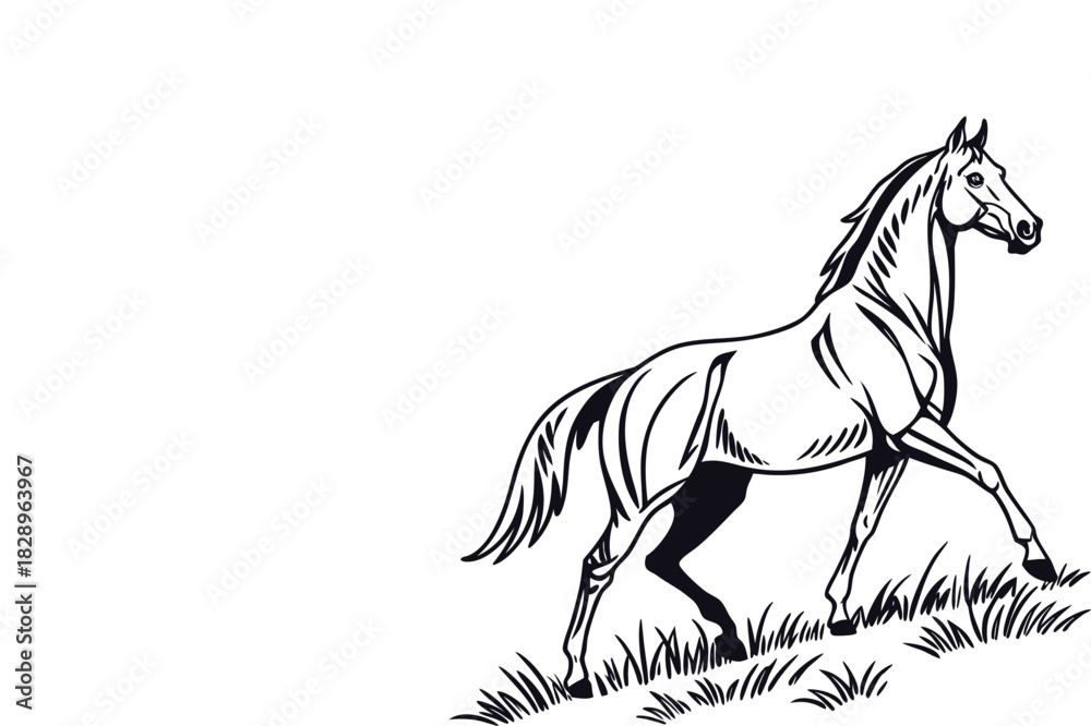 Fototapeta premium horse vector illustration
