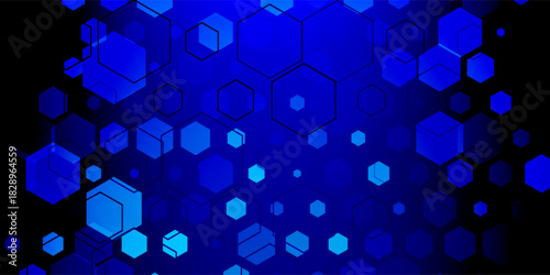 Abstract digital corporate background with hexagons shape pattern. technology or medical background