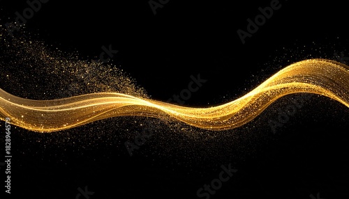 Elegant Golden Wave Design for Backgrounds and Creative Projects Luxury and Abstract Visual Effect.