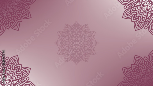 Mandala Background - Gradient round mandala .Hand Made design by vishal Singh. Christmas Fest