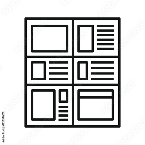 Download this modern newspaper layout for your next project, organize your content with this easy to use template for print or digital media today