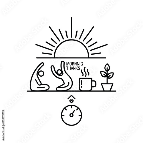Germinating seed icon depicting early plant growth and development with visible roots emerging