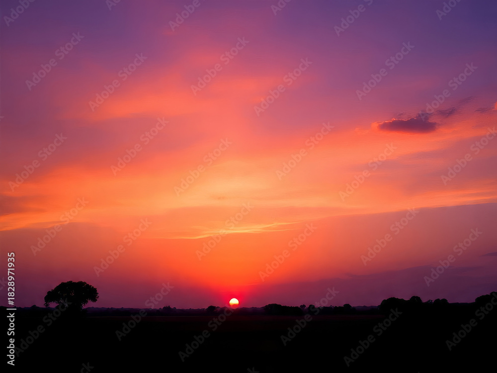Obraz premium sunset 