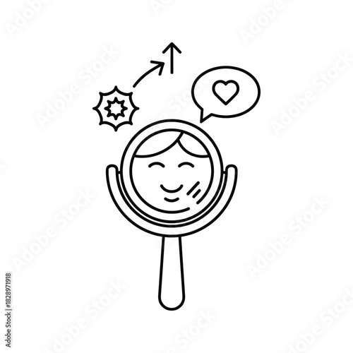 Boost your self esteem with positive affirmations and self love, a motivational reminder to prioritize your mental health and find your inner light.