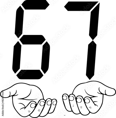 67 SVG, Six Seven Hands Svg, Santa 67 SVG, Six Seven Meme Christmas Svg, Christmas Funny Six Seven Svg, 67 meme 67 svg, If you Know 6 7 Six Seven Svg, Six Seven Funny Meme Birthday Shirt Design SVG, 