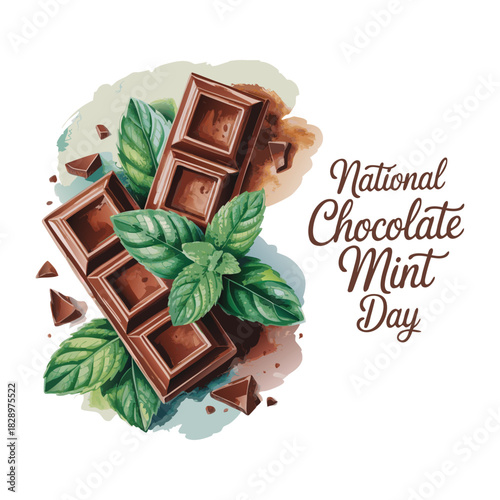 National Chocolate Mint Day Celebrate national chocolate mint day with delicious art and flavor