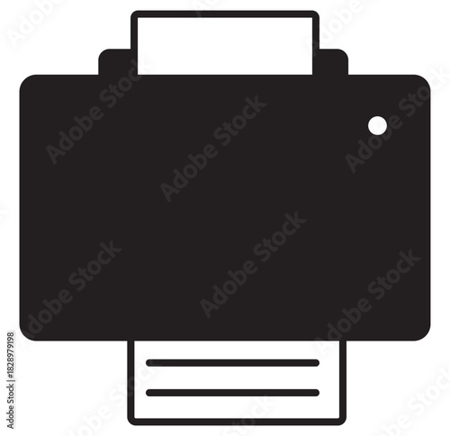 Print icon. illustration set vector. white background. EPS 10