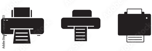 Print icon for design and web. EPS 10