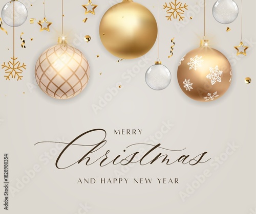 Merry Christmas and Happy New Year Facebook Post - 1