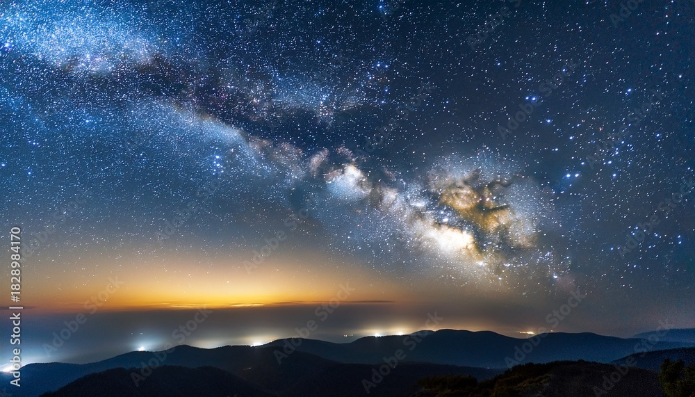 Fototapeta premium The Pleiades Star Cluster N A Stunning Deep Sky Astrophotography M45