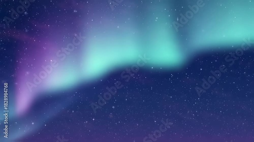 Mesmerizing Aurora Borealis Dancing Across a Starry Night Sky.