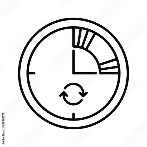 Streamline workflows with a dynamic refresh icon offering continuous improvement and agile adaptation to change