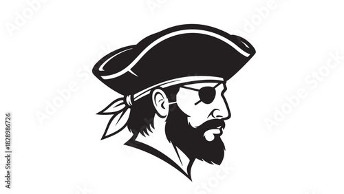 Pirate Head Icon Illustration