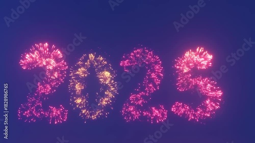 New Year 2023 Fireworks Display Celebration.