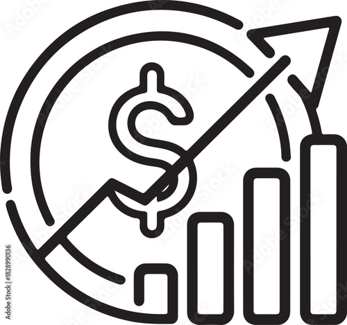 Set of Economic Crisis line icon. Economic outline icons pack. Minimalist linear icons. Bankruptcy icon set
