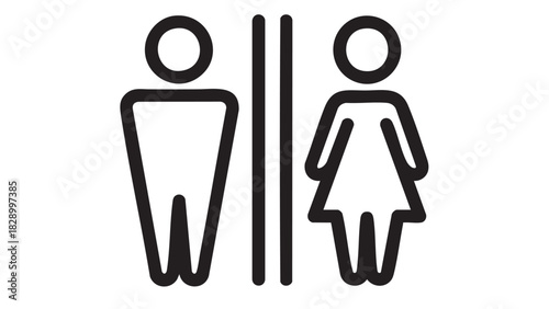 man and woman toilet sign