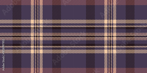Classic tartan pattern in purple  beige. A versatile textile design ideal for fashion, backgrounds,  traditional themes. Timeless style.