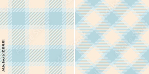 Seamless texture textile of fabric check vector with a plaid tartan pattern background. Set in wedding colors for casual menswear fashion in daily style.
