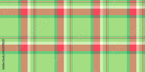 Book texture textile background, business vector pattern tartan. Tissue check fabric seamless plaid in green and red colors.
