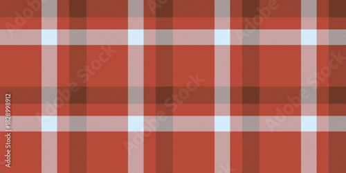 Stripped plaid pattern tartan, repeatable patterns texture background textile. Network seamless vector fabric check in red and light colors.