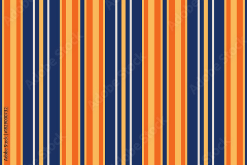Aymmetry texture background stripe, greeting textile vector seamless. Gelebrate vertical pattern fabric lines in amber and blue colors.